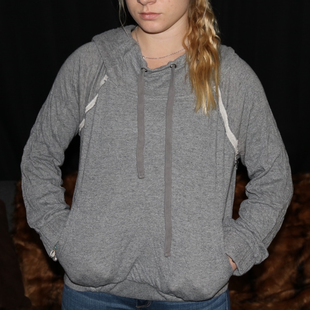 Free people crop sweatshirt